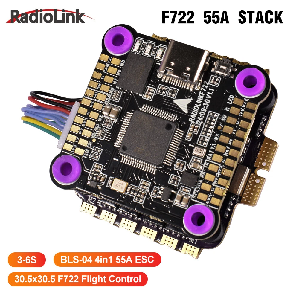 Radiolink F722 Flight Controller Stack with 55A ESC
