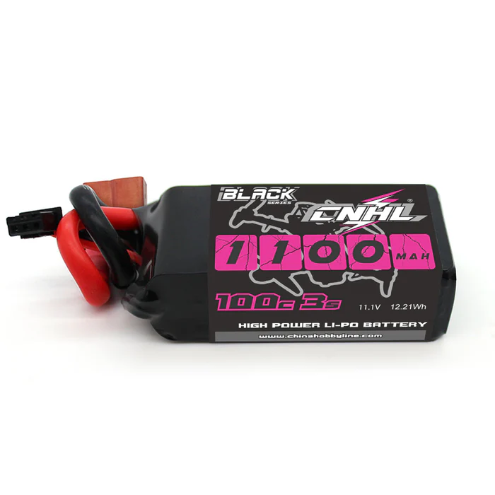 CNHL Black 1100mAh 11.1V 3S 100C Lipo Battery with T/Dean Plug