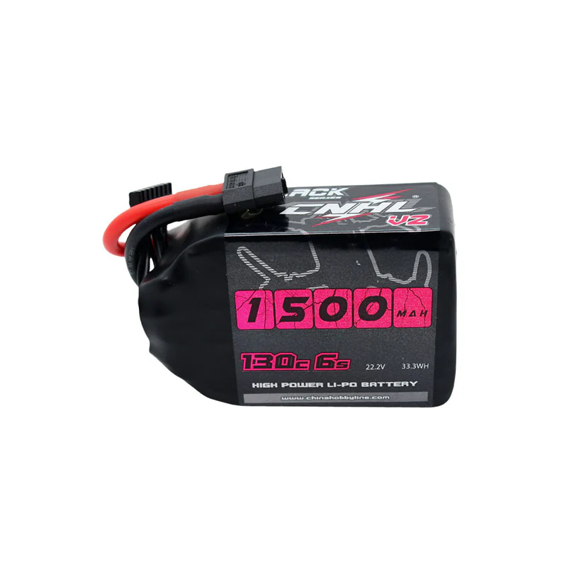 CNHL Black Series V2.0 1500mAh 22.2V 6S 130C Lipo Battery with XT60 Plug