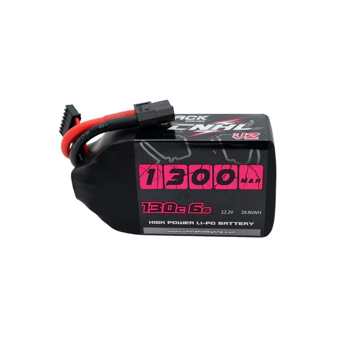 CNHL Black V2 1300mAh 22.2V 6S 130C Lipo Battery with XT60 Plug