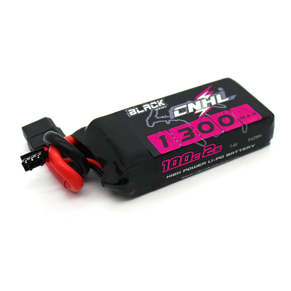 CNHL black series 1300mah 7.4v 2s 100c lipo battery with xt60 plug