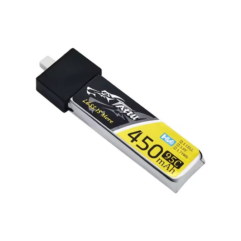 Tattu 450mAh 1S 95C 3.8V High Voltage Lipo Battery Pack with BT 2.0 Plug