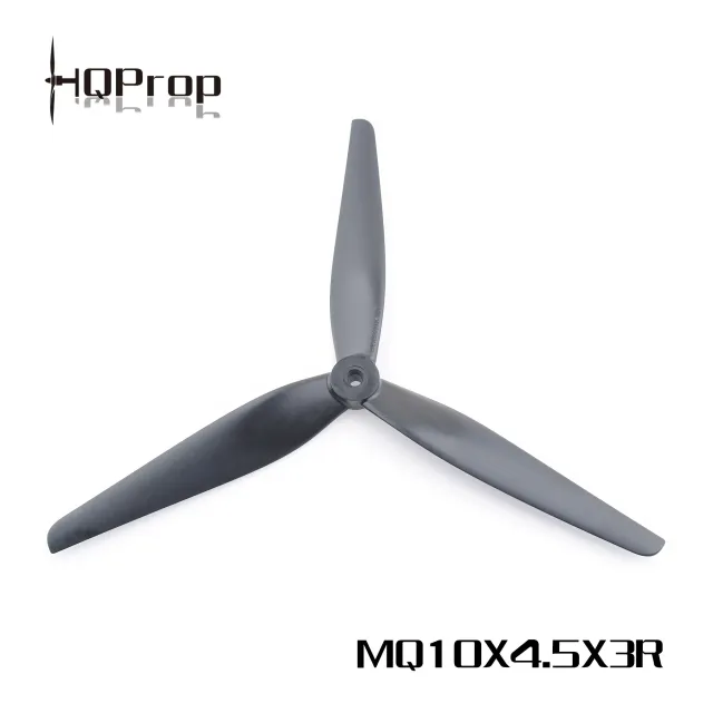 HQ MacroQuad Prop 10X4.5X3R (CW + CCW) Black-Glass Fiber 2 Pairs