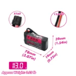 CNHL Black 3S 1300mah V2 11.1v 130c lipo battery with xt60 plug